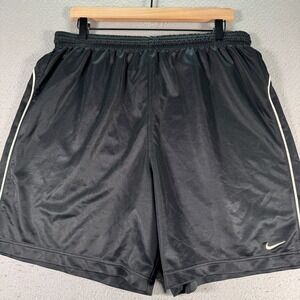Vintage Nike Fit Dry Shorts‎ Mens Large Black Lightweight Active Sportswear 6"